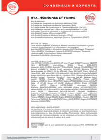 SFC - recommandation SFHTA hormones et femmes
