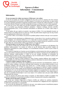 SFC - GERS-P Épreuve d'effort - consentement patient