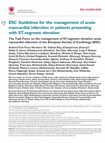 SFC - Recos ESC 2012 - Management of acute myocardial infarction in patients presenting with ST-segment elevation
