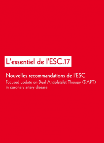 SFC - Focus sur les DAPT - Recommandations de l’ESC 2017